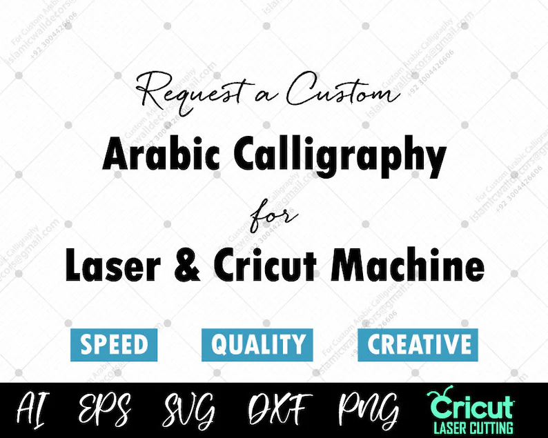 Create Custom Arabic Calligraphy with beautiful Designs